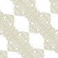 FUNSHOWCASE Edible Cake Lace Applique Set, Art Nouveau Style, Ivory White, 14-inch, 10-piece, Model 1321