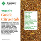 Organic Greek Citrus Rub By Journey Spice Co. | Gourmet Mediterranean Herb Spice Seasoning Blend For Fish, Chicken, Poultry, Veg