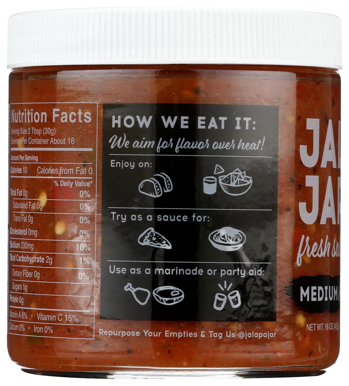 Jalapa Jar Brooklyn Blend Medium Salsa, 16 Oz