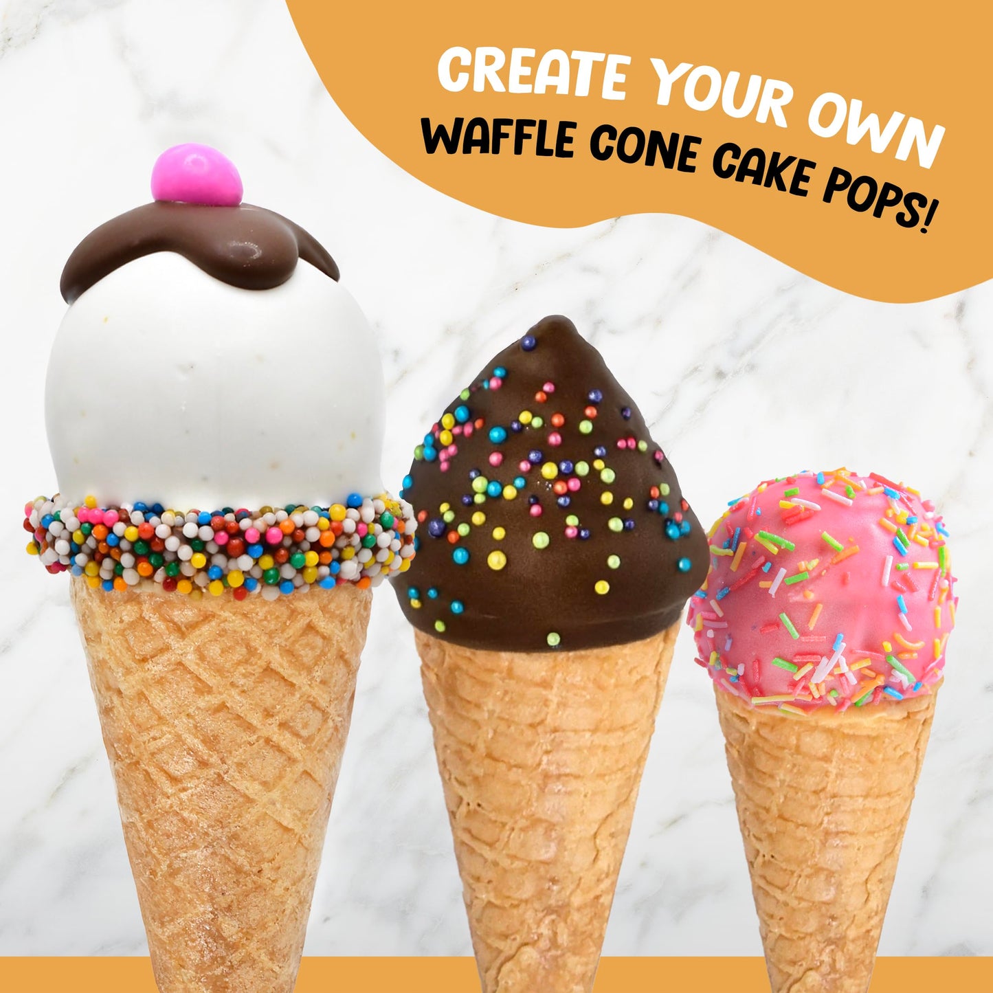 Mini Ice Cream Cones Bulk - 216 Mini Waffle Cones - Great For Cake Pops and More - Tiny Waffle Ice Cream Cones - Mini Sugar Cones Bulk - Mini Icecream Cones - Packed For Safe Delivery