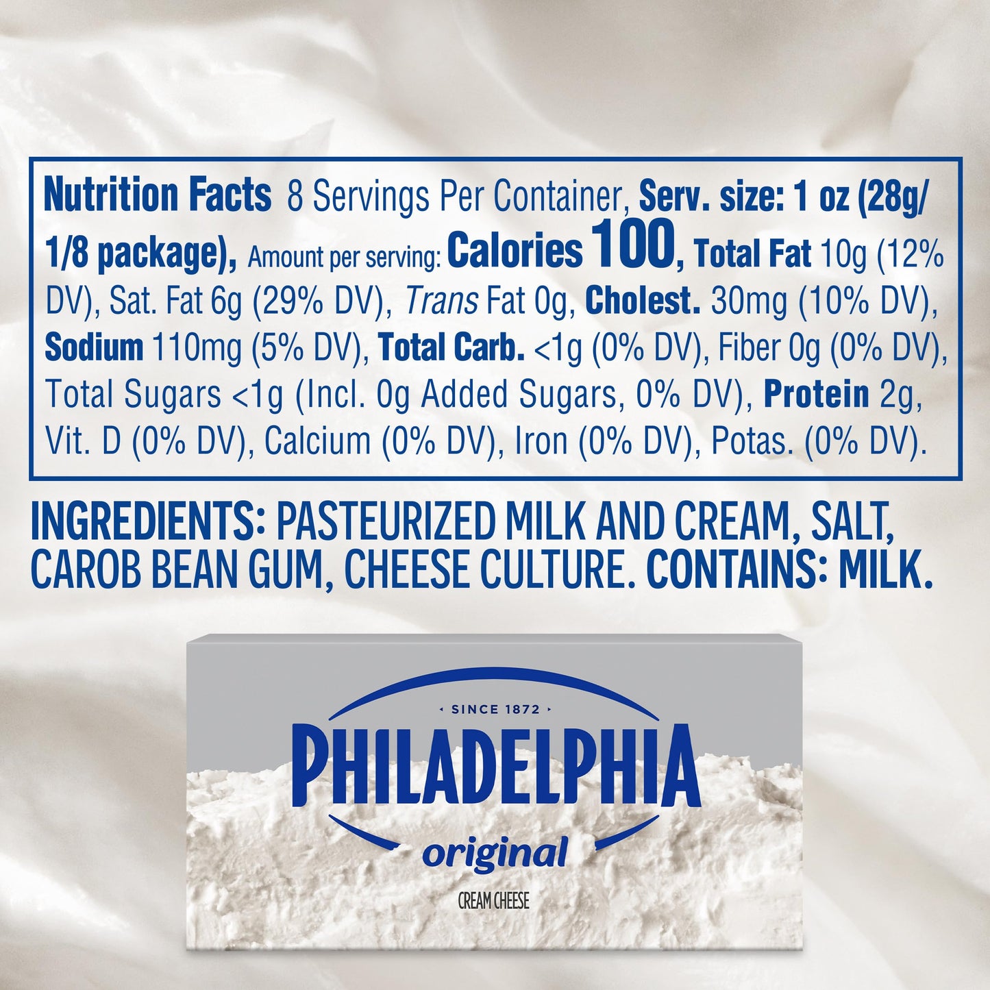 Philadelphia Original Cream Cheese, 8 Oz Brick