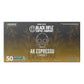 Black Rifle Coffee AK Espresso Medium Roast Coffee Pods, 50 Count, Colombian & Brazilian Grounds, Nutty Aroma, Citrus & Dark Chocolate Flavors
