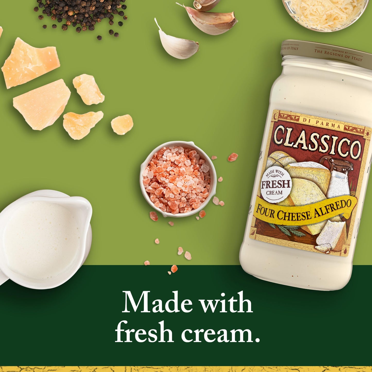 Classico Four Cheese Alfredo Pasta Sauce, 15 oz. Jar