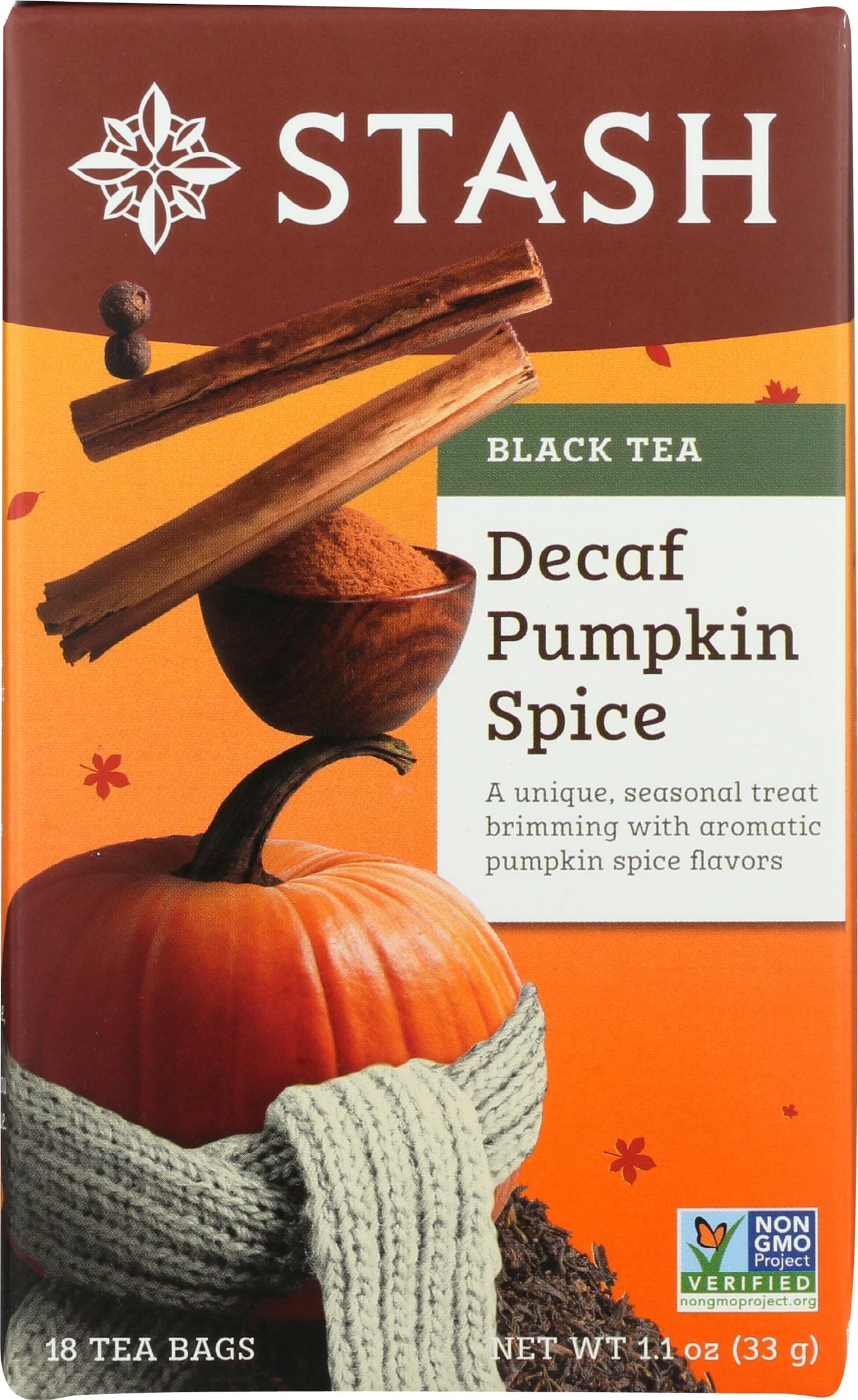 Decaffeinated Tea-Pumpkin Spice - 18 - Bag
