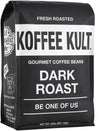 Koffee Kult Dark Roast Whole Bean Coffee - Small Batch Gourmet Aromatic Artisan Blend 100% Arabica Coffee Beans Organically Sour
