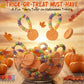 Pumpkin Candy Bracelets - 24 Thanksgiving Themed Snacks - Individually Wrapped Bulk Candy - Fall Goodies - Class Treats & Kids P