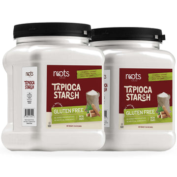 Roots Circle All Natural Tapioca Starch | Non Gmo & Gluten-Free Flour With No Preservatives | Kosher For Passover | Thickener Fo