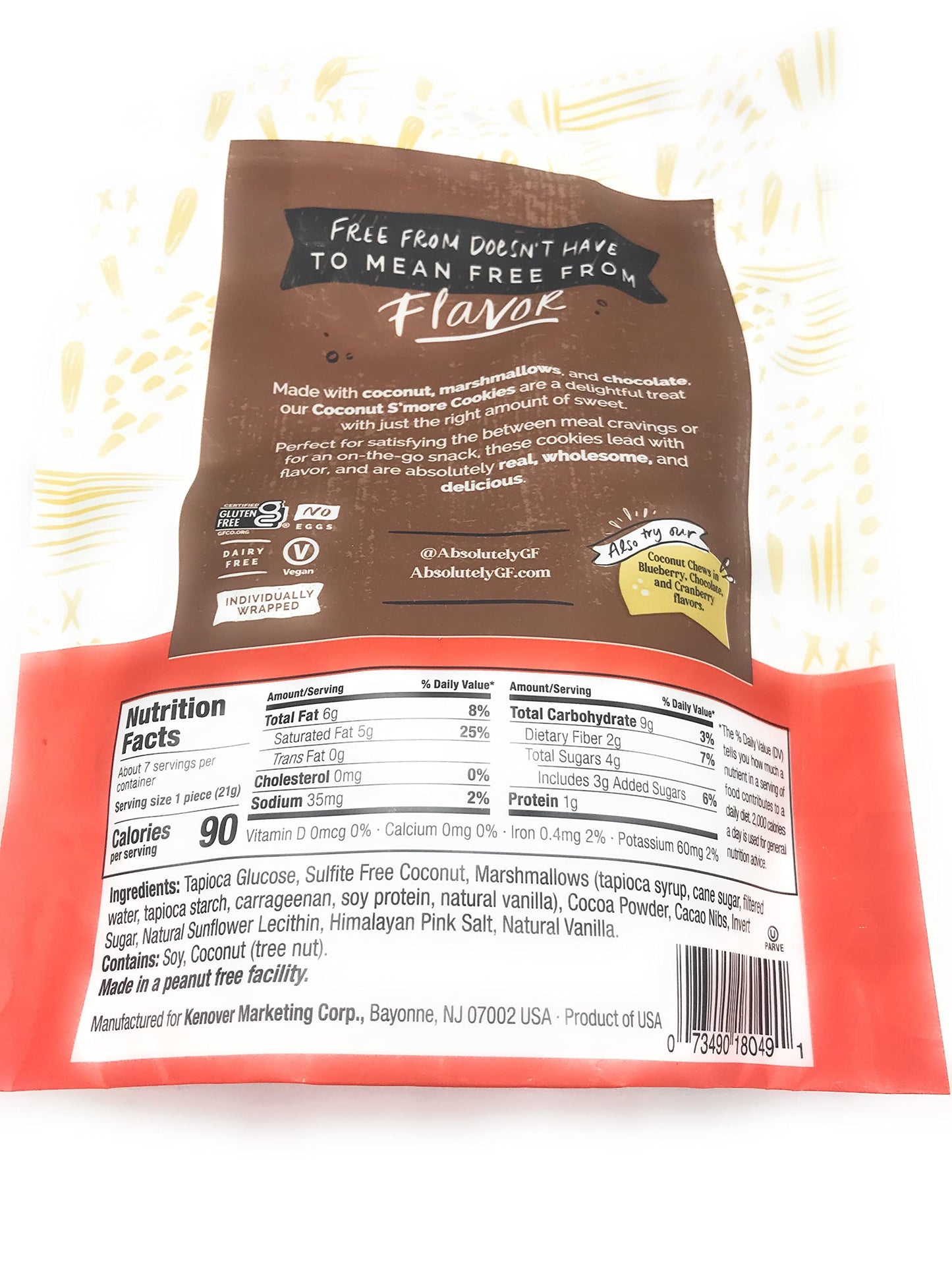 Absolutely Gluten Free Smores Coconut Cookies, 5.25 Oz
