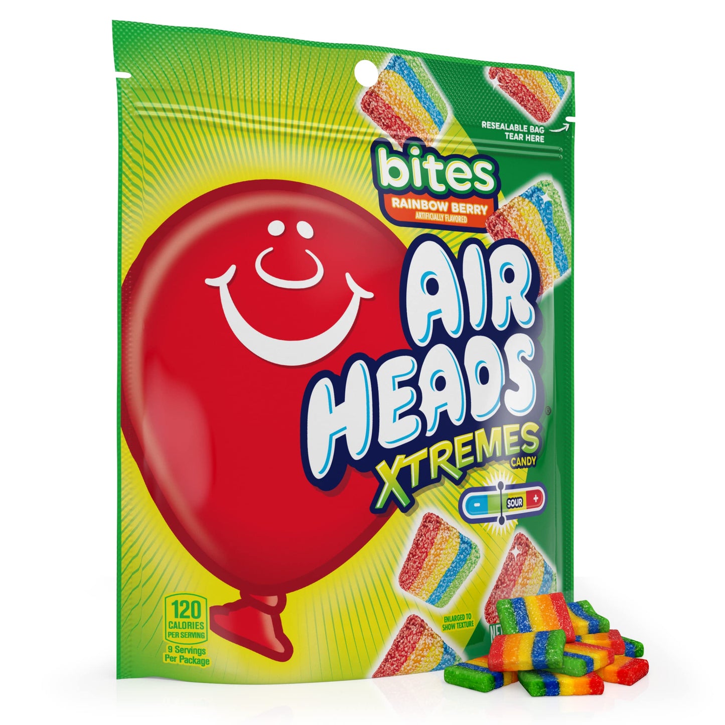 Airhead Xtremes Bites Rainbow Berry, 9 Oz