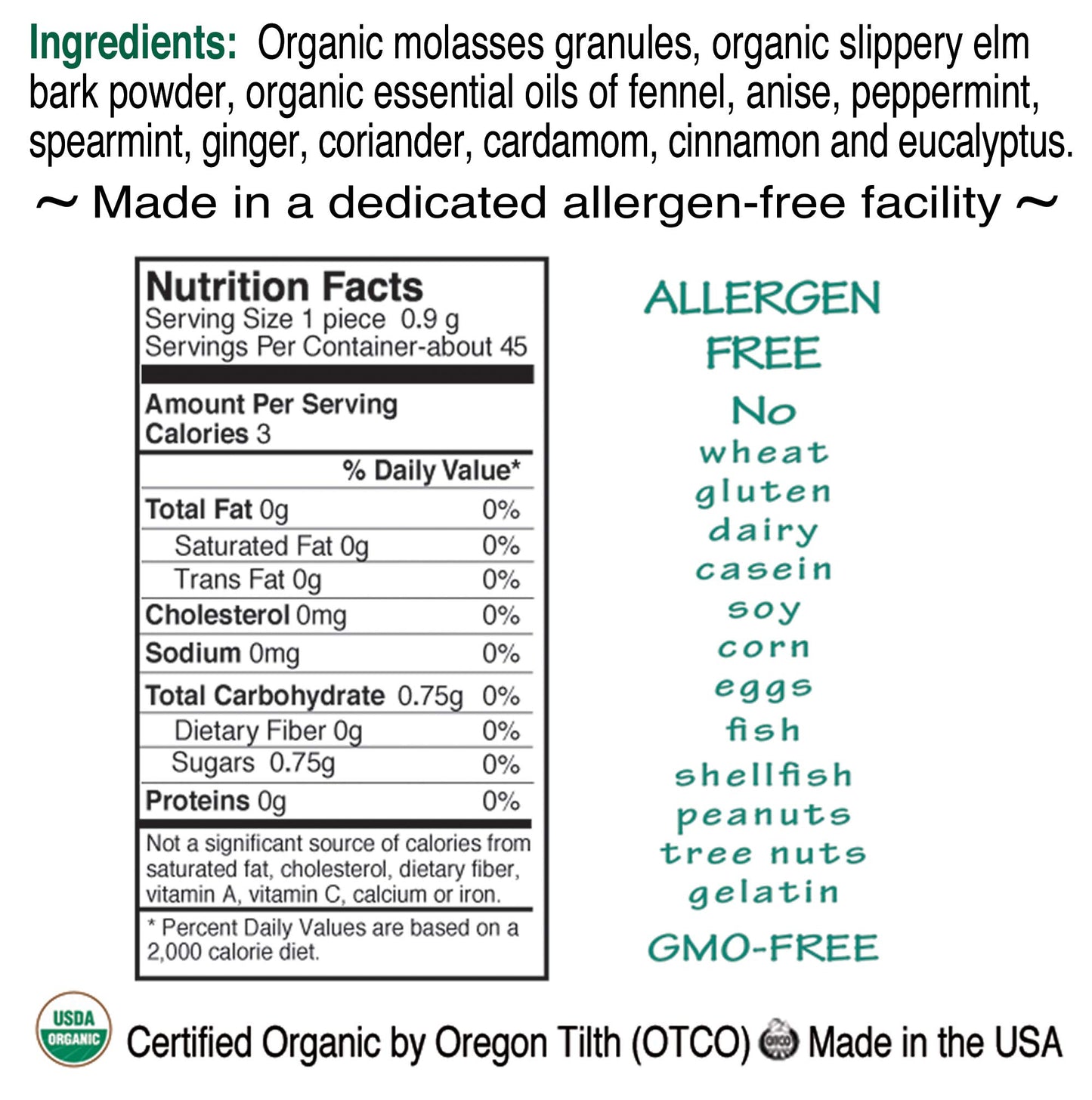 St. Claire'S Organics Tummy Soothers, (1.5 Ounce Tin, Bundle Of 3) | Gluten-Free, Vegan, Gmo-Free, Plant-Based, Allergen-Free |