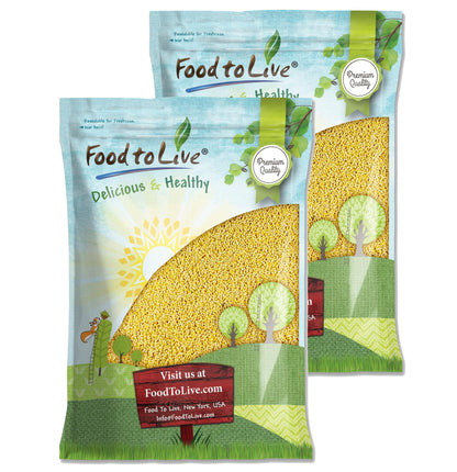 Hulled Millet, 18 Pounds - Whole Grain Seeds, Kosher, Raw, Bulk