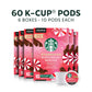 Starbucks K-Cup Coffee Pods, Peppermint Mocha, 100% Arabica, 60 Pods (6 Boxes)