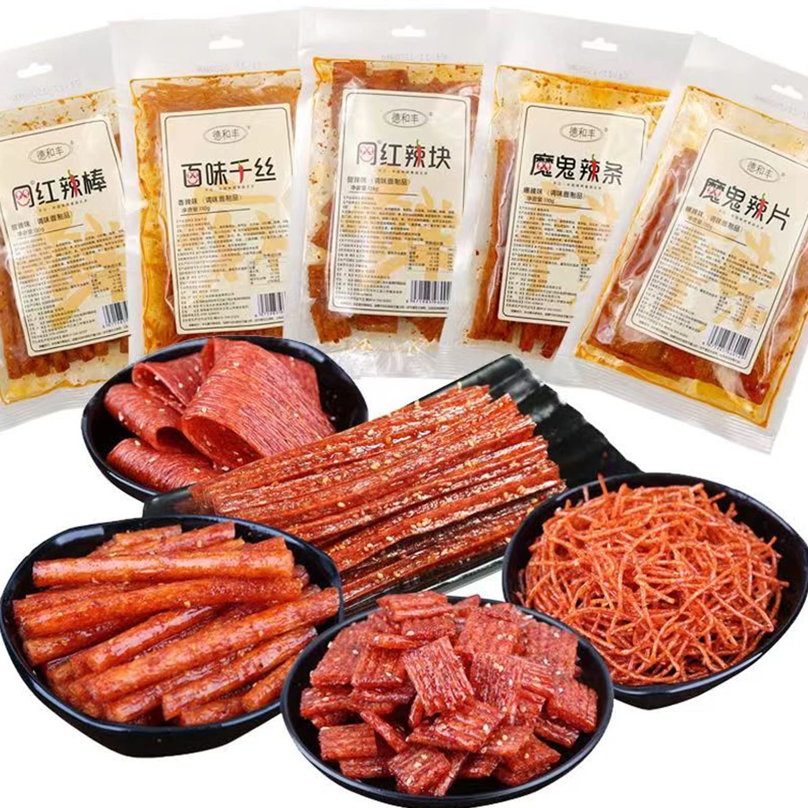 Spicy Strip Small Gluten Spicy Strips Latiao Snack Food - Chinese Special Classic Handmade Spicy Gluten Latiao Delicious Snackin