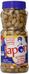 Japon Natural Peanuts with Soy Coating Jar, 14.1 Ounce