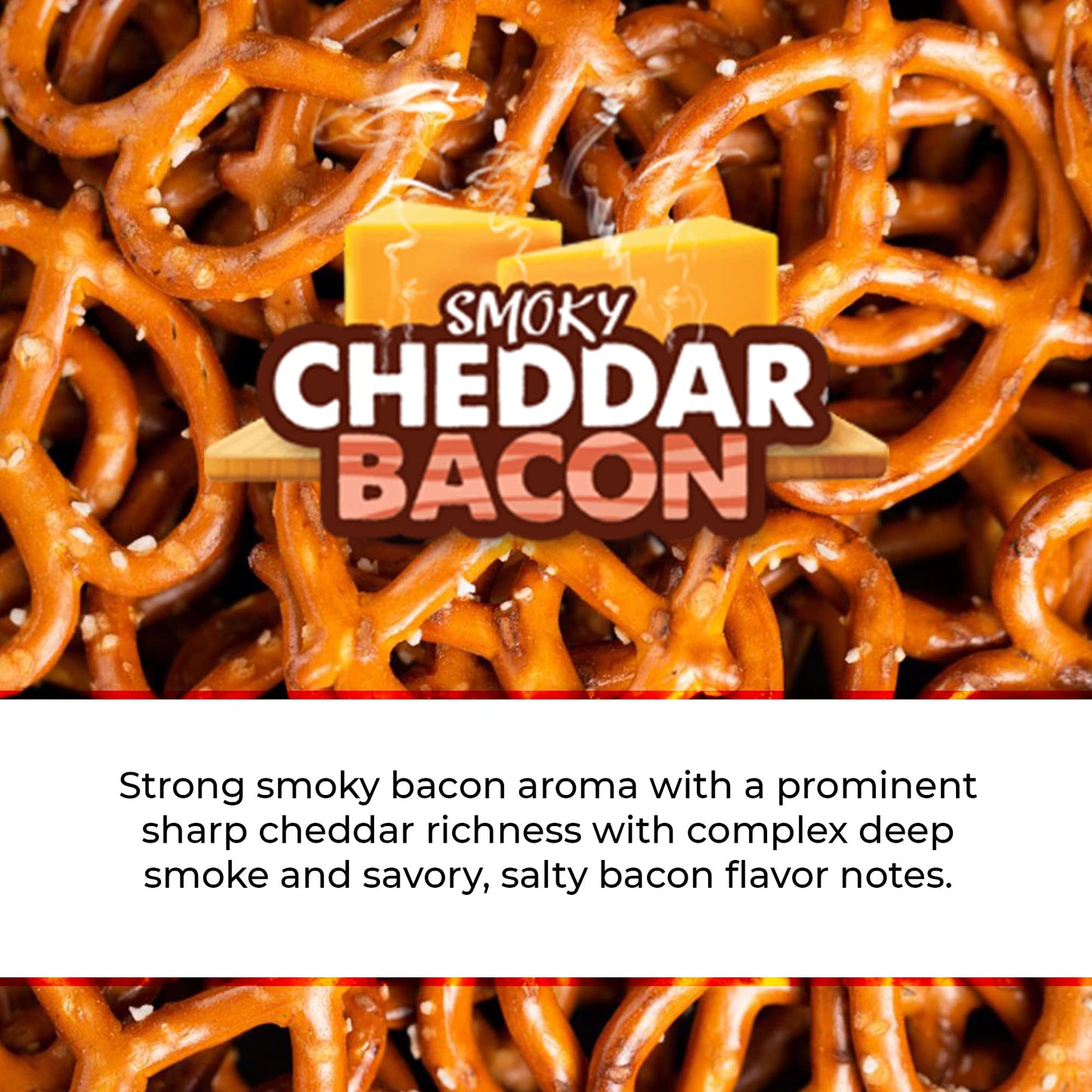 Knotty Pretzels Smoky Cheddar Bacon Pretzels, 7.5 oz, Pack of 1