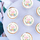 Foowztao 48Pcs Happy Easter Cupcake Toppers Wafer Paper Cake Picks Easter Theme Birthday Party Spring Theme Baby Shower Party Su