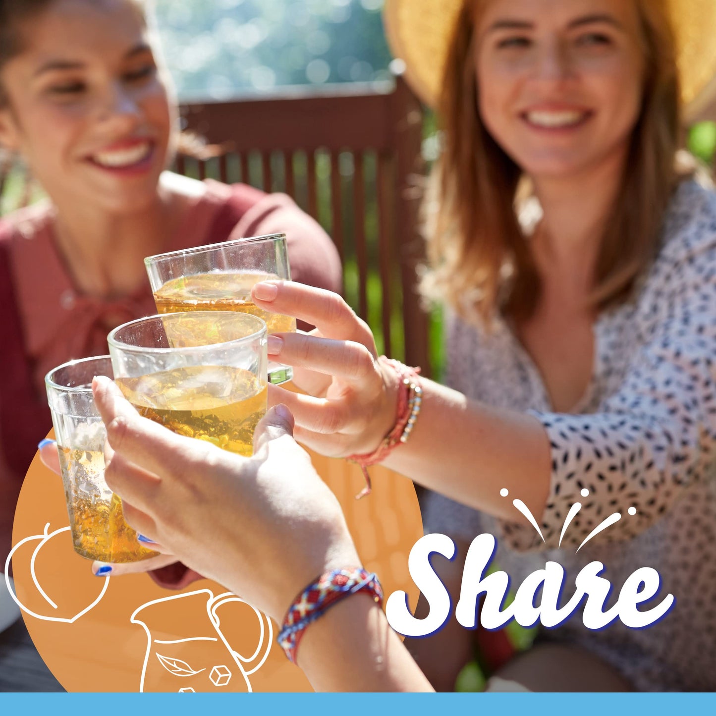 Crystal Light Sugar-Free Peach Iced Tea Low Calories Powdered Drink Mix 6 Count Pitcher Packets