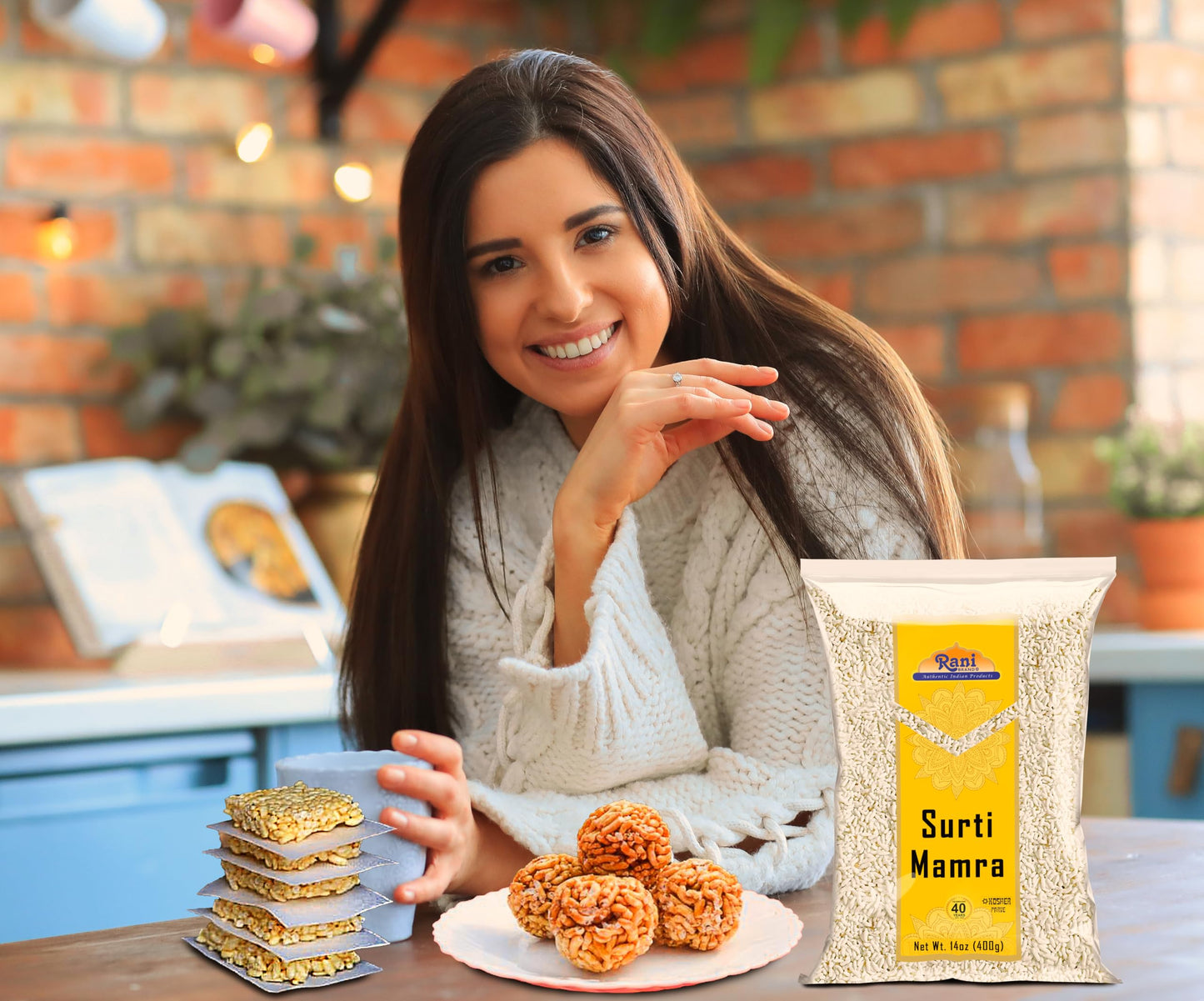 Rani Surti (Surati) Mumra (Puffed Rice) 14oz (400g) ~ All Natural | No Color | Gluten Friendly | Vegan | NON-GMO | Kosher | No S