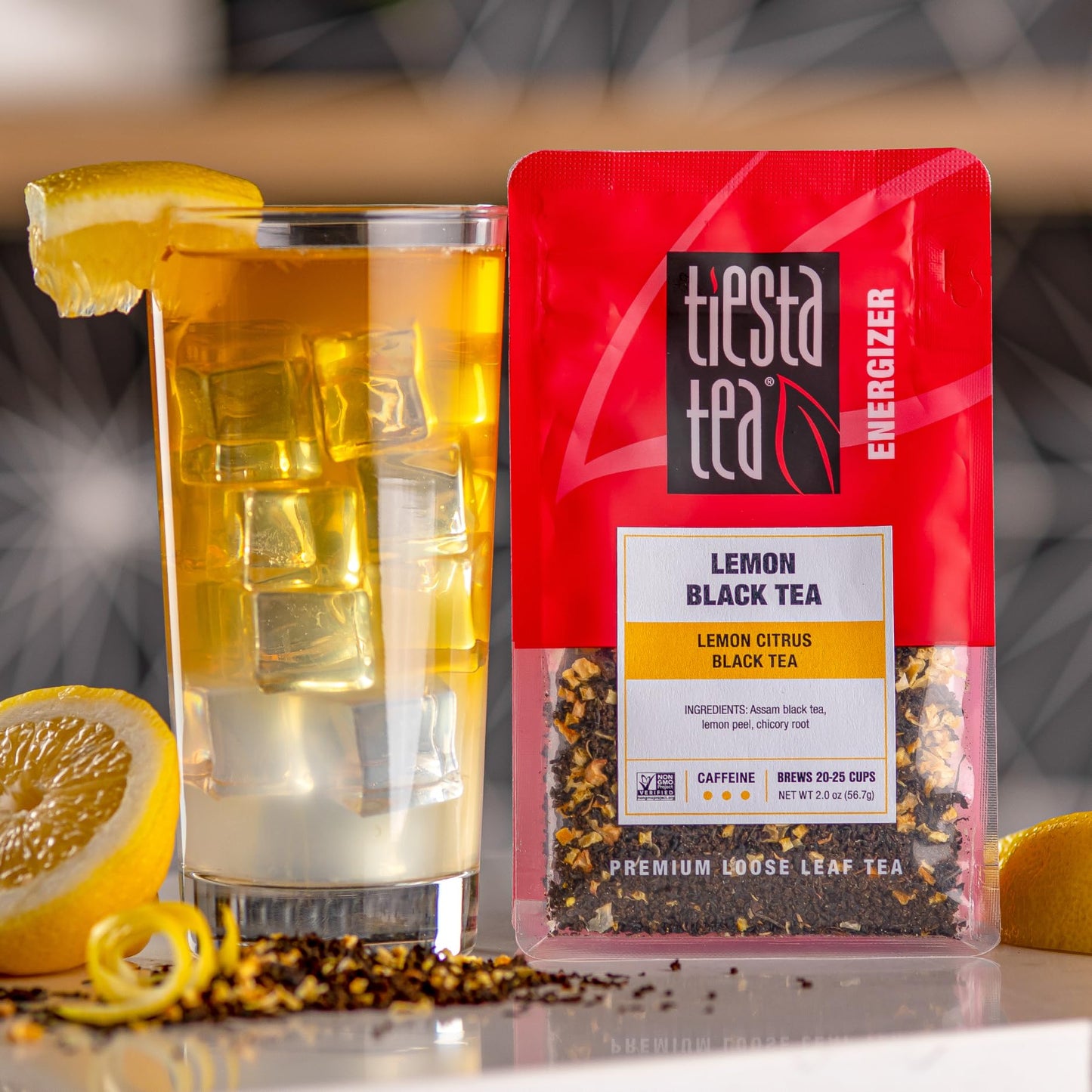 Tiesta Tea Summer Mocktail Kit - Loose Leaf Tea Set, 3 Pouches, Caffeinated, Brews 25 Cups, Model 87071