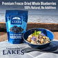Thousand Lakes Freeze Dried Fruit - Blueberries 4-Pack 1.2 Ounces (4.8 Ounces Total) | No Sugar Added | 100% Whole Blueberries