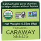 SPICELY Organic Caraway Seeds Whole, Certified Gluten Free, 0.35 Ounce ecoBox
