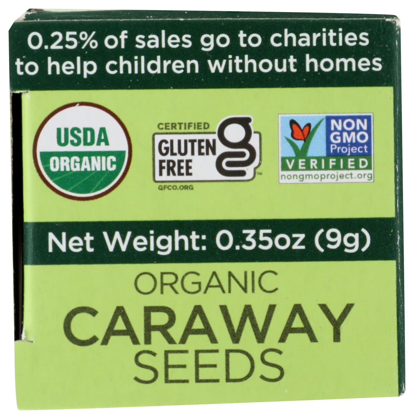SPICELY Organic Caraway Seeds Whole, Certified Gluten Free, 0.35 Ounce ecoBox