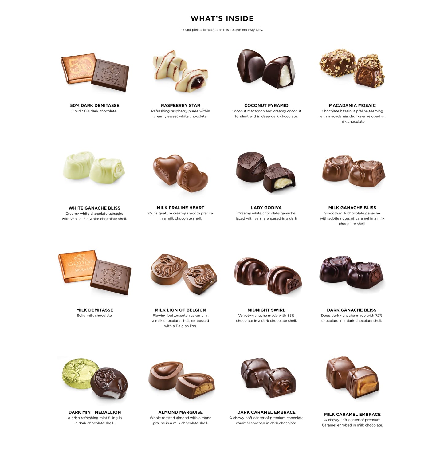Godiva Chocolatier Chocolate Gold Gift Box, Assorted, 36 Pc. 1 Ounces