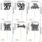 24Pcs Black Happy 20Th Birthday Cupcake Toppers Twenty Straight Outta 2005 Cupcake Picks Cheers To 20 Lengend Since 2005 Cake De