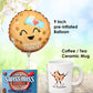 Get well Soon, One Tough Cookie Gift Basket, Care package Snack Box w/Cookie, Balloon, Mugs & Socks Feel better son for Adults t