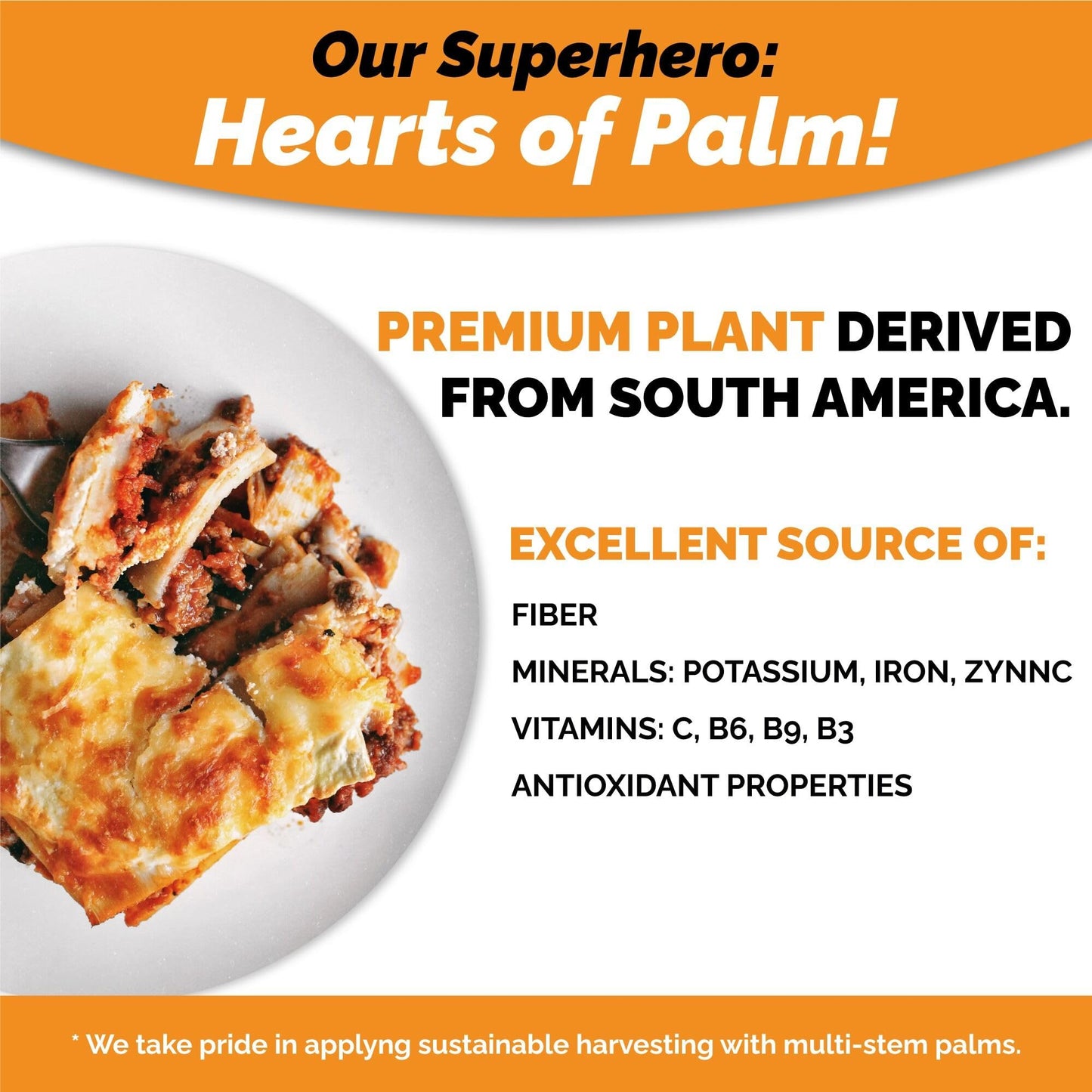 Palmini Lasagna Noodles | Low-Carb, Gluten-Free, Vegan | 12 Ounce Pack