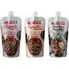HERDEZ Pepper Paste Trio - Chipotle (Hot), Guajillo (Medium), Ancho and Pasilla (Mild) - Squeeze Pouch with Easy Close Twist Cap