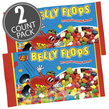 Jelly Belly Belly Flops Jelly Beans - 2 Lb. Bag - 2 Pack - Official, Genuine, Straight From The Source