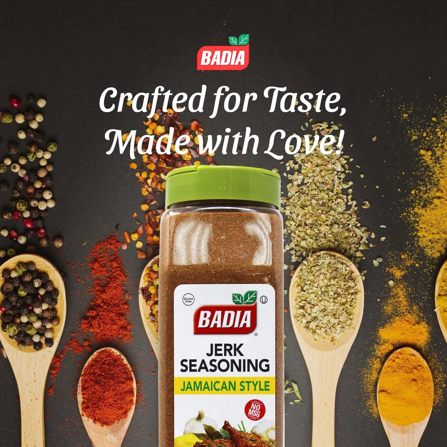 Badia Jerk Seasoning Jamaican Style, 24 oz, Ideal for Grilling and Marinating