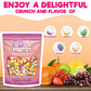 Fruit Crunch Sour - Freeze Dried Candy,1Lb, 16 Oz - Assorted Sour Flavors, Large Pouch - Ideal Gift Snack Treat 1 Pound