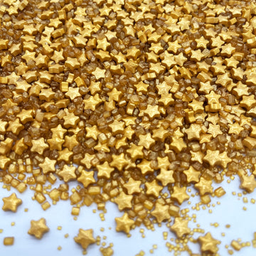 Sprinkles Gold Star Sugar Crystal Sugar Candy Cake Decorations Cupcake Toppers Cookie Decorating Ice Cream Celebrations Shaker J