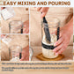DWTS DANWEITESI Sourdough Starter Kit with Feeding Band, Thermometer, Jar Sc r, Cloth Cover & Aluminum Lid, 24oz-2pcs