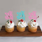 Ercadio 24 Pack Cupcake Toppers Picks Assembled Decors Glitter For Theme Kids Birthday Party