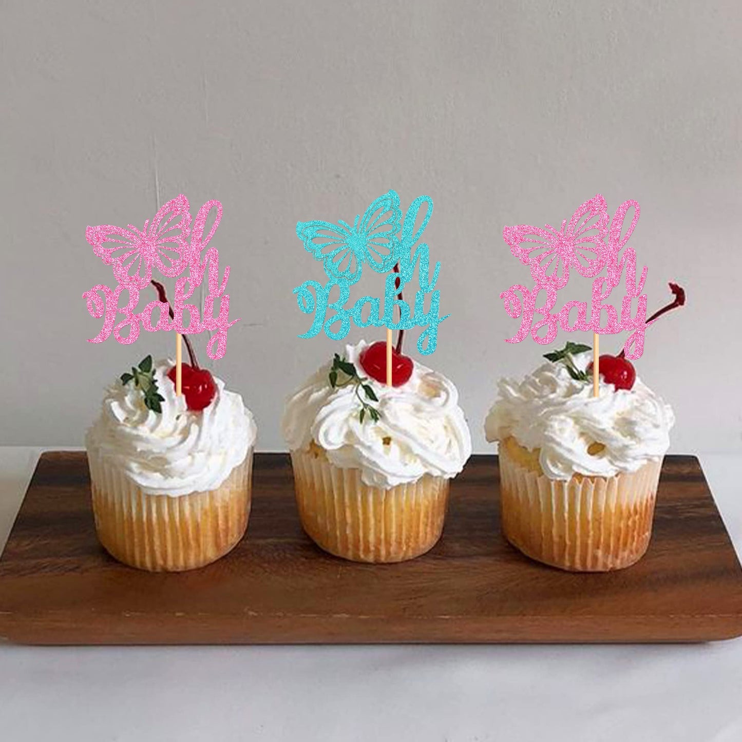 Ercadio 24 Pack Cupcake Toppers Picks Assembled Decors Glitter For Theme Kids Birthday Party