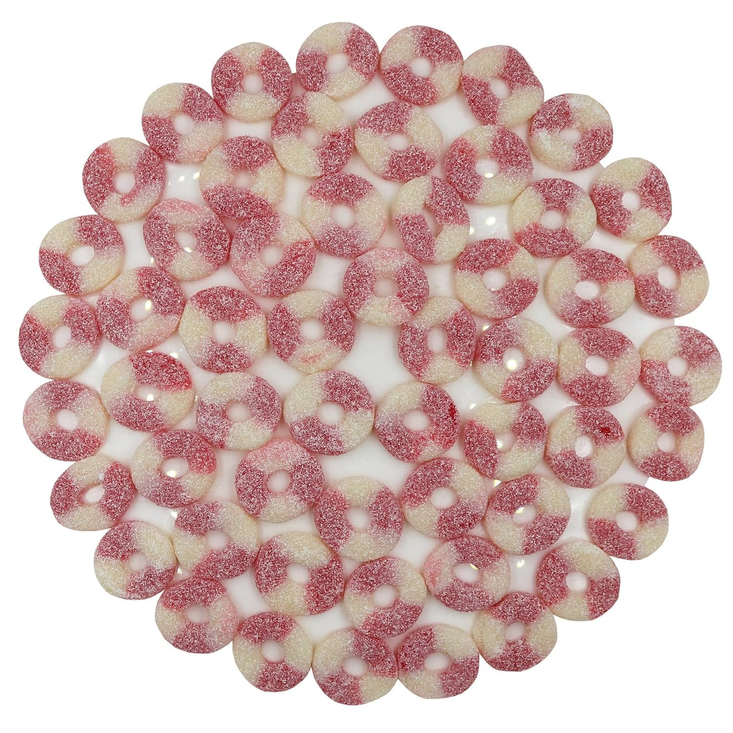 Firstchoicecandy Gummy Rings (Sour Mini Strawberry, 2.5 Pound (Pack Of 1))