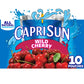 Capri Sun Wild Cherry Flavored with other natural flavor Juice Drink Blend, 10 ct Box, 6 fl oz Pouches