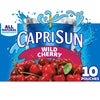 Capri Sun Wild Cherry Flavored with other natural flavor Juice Drink Blend, 10 ct Box, 6 fl oz Pouches