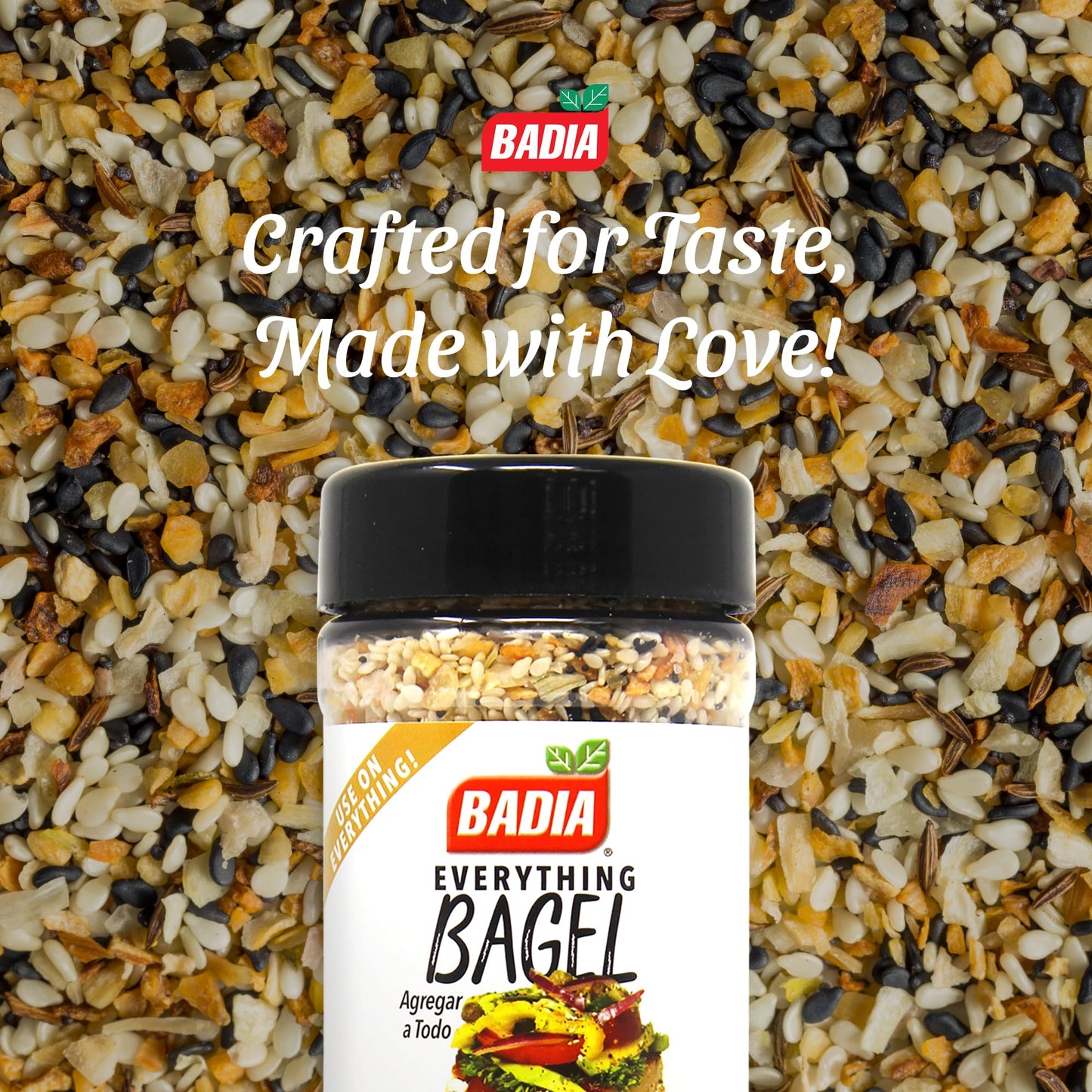 Badia Everything Bagel Mix Seasoning, 5.5 Ounce Bottle