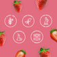 Colombina Bon Bon Bum Lollipops W/Bubble Gum Center, Strawberry Flavor, Individually Wrapped, Ideal For Party Favors And Gifts, 1 Pack (24 Count)