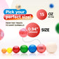 Crafty Confections Gumballs – Mixed Fruit Chewing Gum, 15 OZ, 53 Count, Multicolor