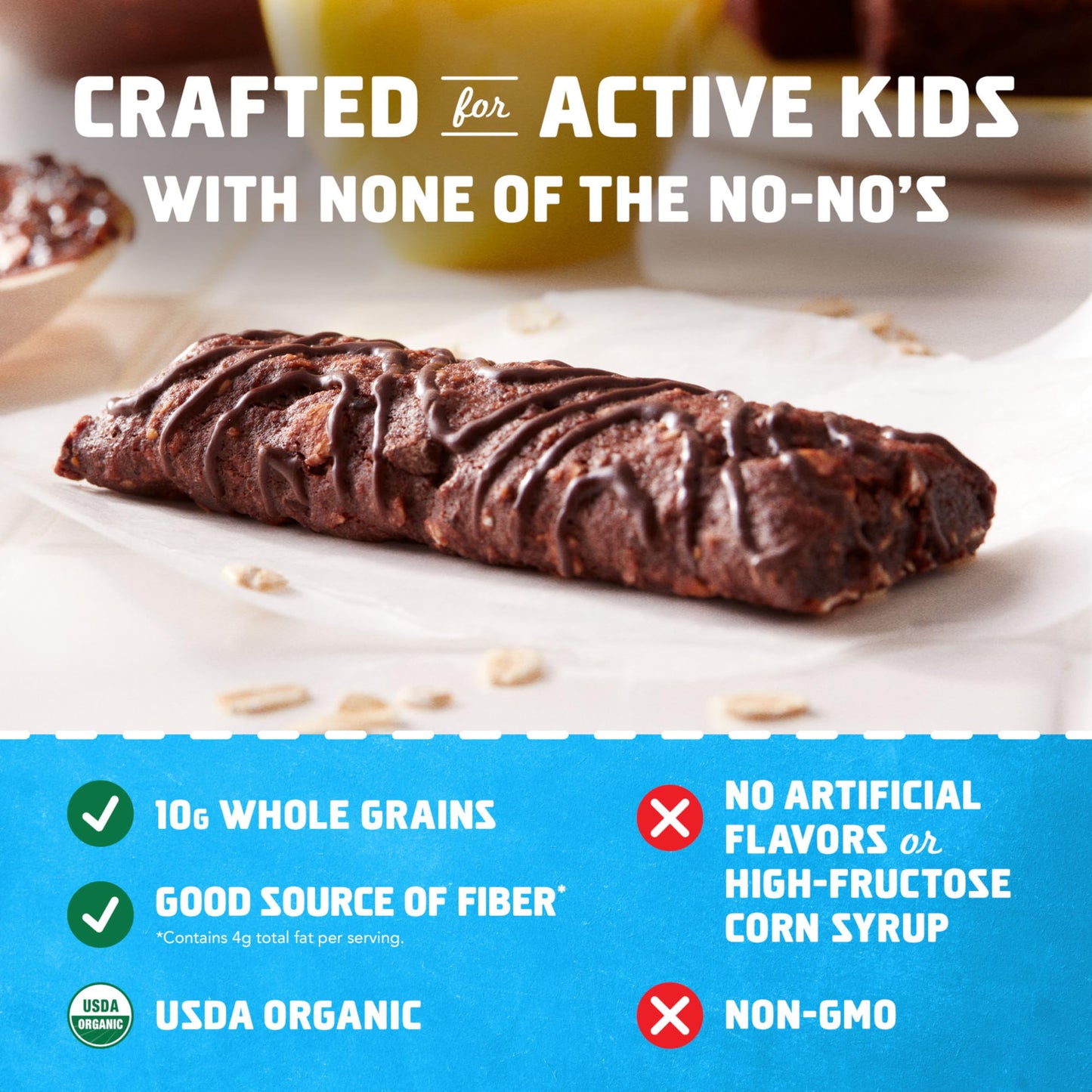 Zbar - Chocolate Brownie - Soft Baked Snack Bars - Non-Gmo - 10G Whole Grains - Usda Organic Granola Bars (24 Pack)