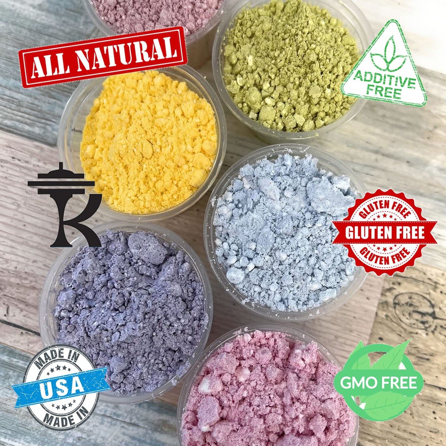 Ultimate Baker Non-Melting Donut Sugar, Naturally Colored Coating Sugar, Snow Sugar, Fine Grain Colored Sugar For Dusting Donuts