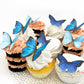 Sugar Robot Edible Butterflies - Large Cake Toppers, 3 inches, Blue, Premium Crafted, Made in the USA