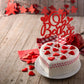 Ephlyn 1Pcs Happy Valentine'S Day Oh Baby Cake Topper Red Glitter Valentine Babyshower Cake Decorations For Love Valentine'S Day
