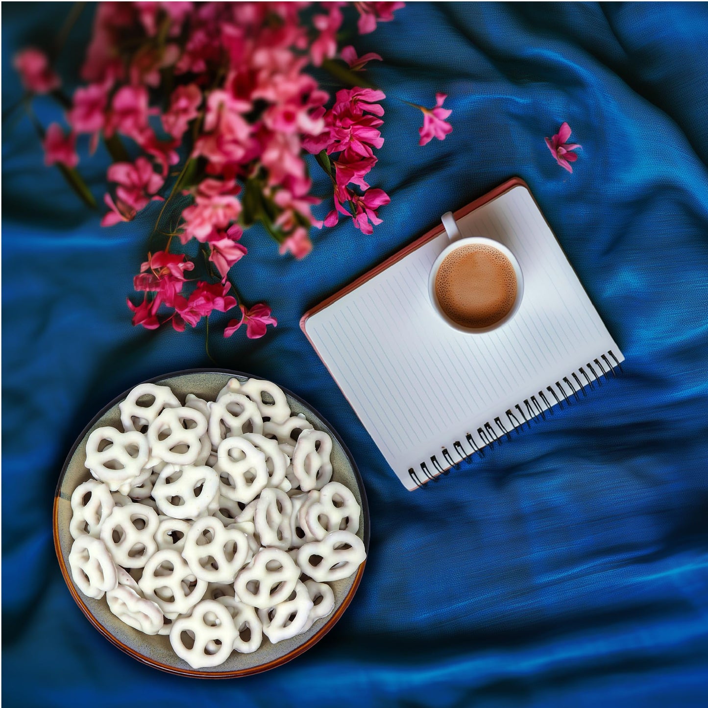 Vanilla Yogurt Covered Pretzels - 5 Pound Bulk Pack - Sweet and Salty Snack