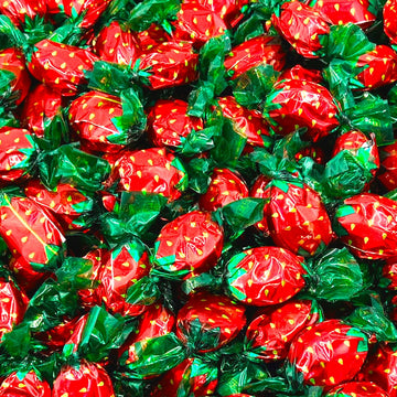 Strawberry Filled Bon Bons | 1 Pound Bag | Hard Candy, Individually Wrapped